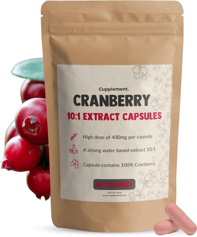 Cupplement - Cranberry Extract Capsules - 400 mg - Vegan - Duurzaam