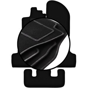 Complete set veloursmatten voor: Dacia Lodgy 7-zits (2012-)