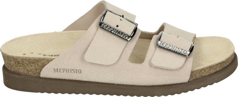 Mephisto - HESTER SANDVEL - Dames Slippers - Beige - Voetbedslipper 2 Band