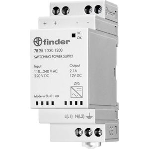 Finder 78.25.1.230.1200 DIN-rail netvoeding 12 V/DC 2.1 A 25 W Inhoud: 1 stuk(s)