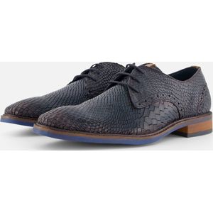 Vertice Veterschoenen blauw Leer - Maat 44