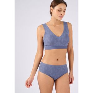 Damart - Brassièrebeha met verfijnd kanten effect, zonder beugel - Dames - Blauw - S