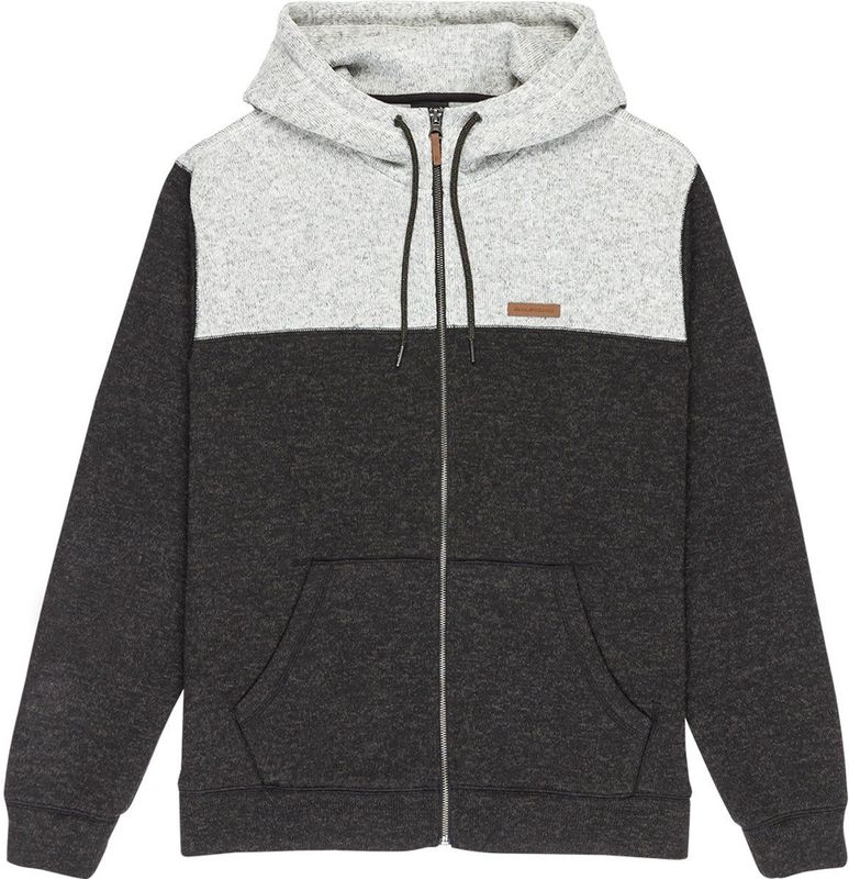 Quiksilver - Keller Block - Sweatshirt - Grijs - Met Rits