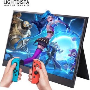 Lightdista Portable 15.6"" Monitor – Full HD IPS Draagbare Display – Voor Laptop, Console & Gaming – USB-C/HDMI – 2025
