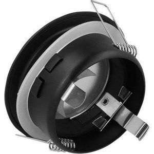 LED Line - OP=OP LED inbouwspot zwart rond - Badkamer IP44 - zaagmaat 73mm - buitenmaat 83mm