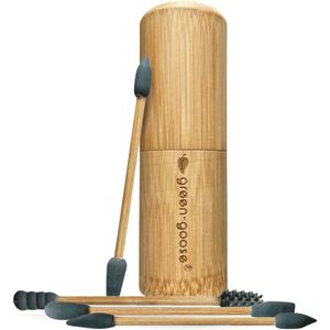 Herbruikbare Wattenstaafjes Make-up Applicator met Bamboe Houder | 4 Duurzame Wattenstaafjes