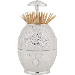 Automatische Tandenstokerdispenser - Zinklegering Pop-up Tandenstokerdoos - Volledig Verzegeld Ontwerp - Tandenstokerhouder - Thuis Woonkamer - Geschenken .