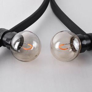 1W lichtsnoer voor buiten met U-vorm LED lampen - Optie dimbaar