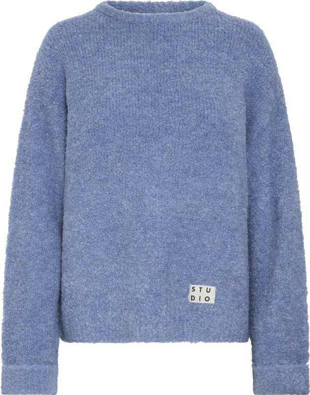 Ichi - Blarissa - Gebreide Trui - Blauw