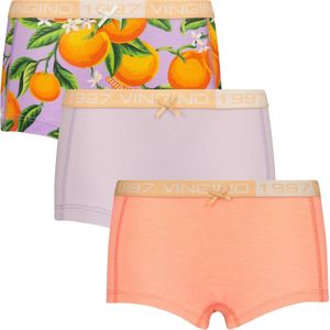 Vingino Hipster G-241-12 Orange 3 pack Meisjes Onderbroek - Wave lilac - Maat XS