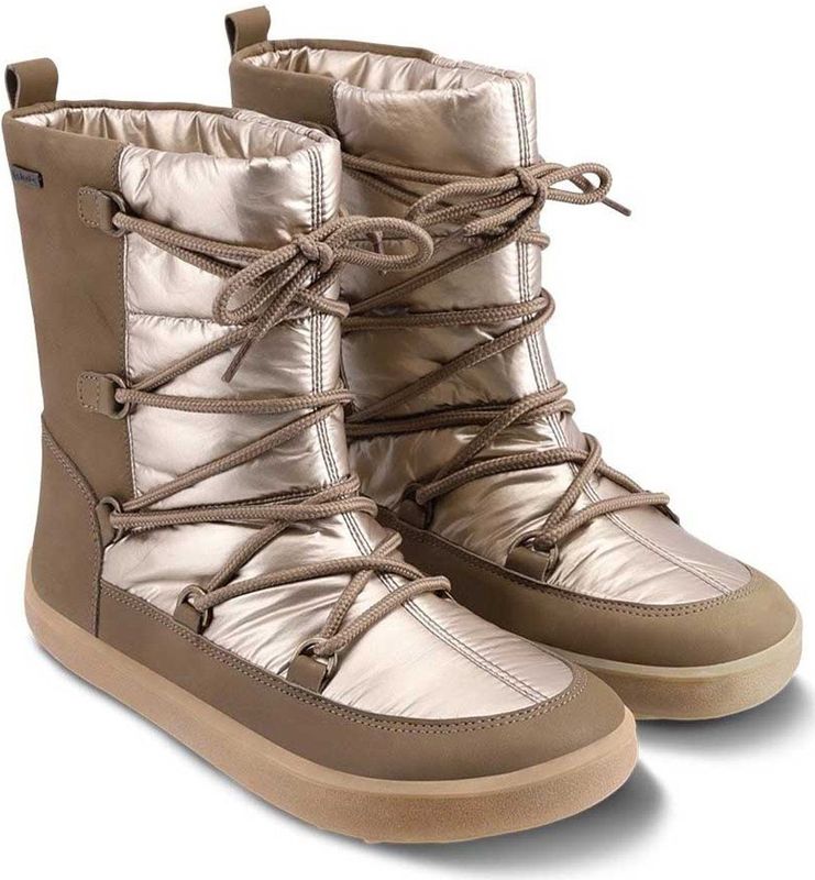 Be Lenka - Snowfox - Snowboots - Champagne - Leer - Merino Wol