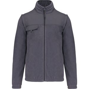 WK. Designed To Work Fleecejas met afneembare mouwen WK9105 - Convoy Grey - 3XL