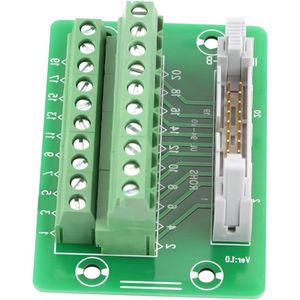 20-pins pin header klemmenblok breakout board met beugel voor PLC-DIN-railmontage - IDC20P PLC-interface .
