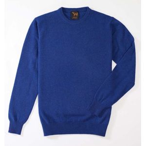 Osborne Knitwear Trui met ronde hals - Sweater heren in Lamswol - Pullover Heren - Persian - 3XL