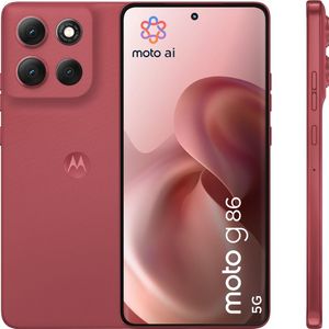 Motorola - Moto G86 5G - Chrysanthemum Red - Smartphone - 512 GB