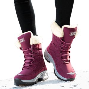 Livano Sneeuwboots - Sneeuwschoenen - Snowboots - Wintersport - Dames - Ski Gadgets - EU36.5 - Rood