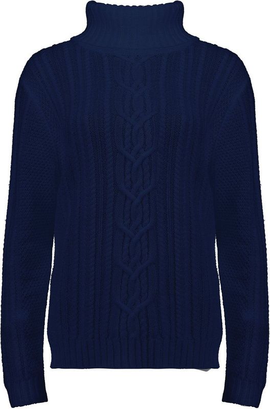 Bloomings - SLK255-8809 - Trui - Diepblauw