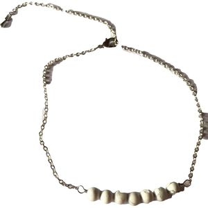 Petra's Sieradenwereld - Enkelbandje witgoud met balletjes (509)