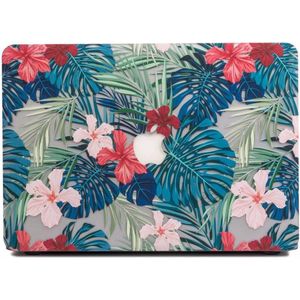 Lunso Geschikt voor MacBook Air 13 inch (2018-2019) cover hoes - case - Tropical Red
