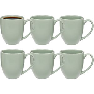 5Five - Venice - Koffiemok - Mintgroen - 480 ml - Keramiek - 9 x 11 cm