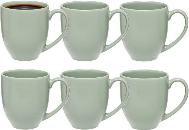 5Five - Venice - Koffiemok - Mintgroen - 480 ml - Keramiek - 9 x 11 cm