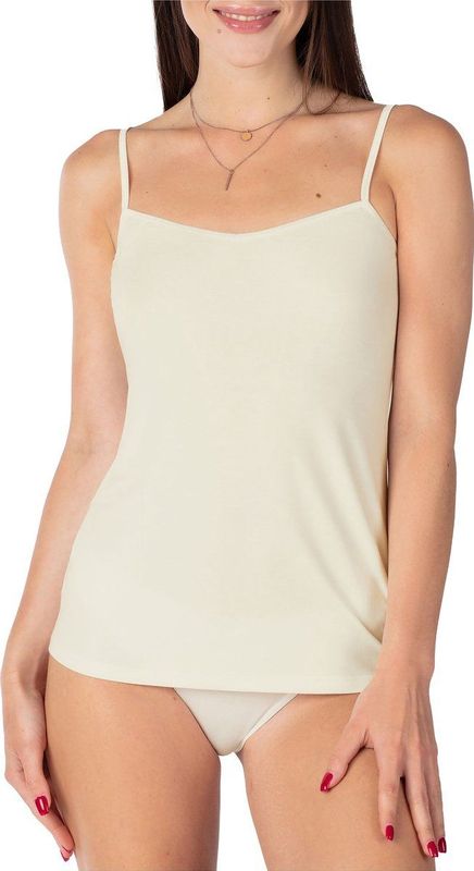 Bellivalini - BLV-BLV50-218-UW - Onderhemd - Ecru - V-hals - Viscose