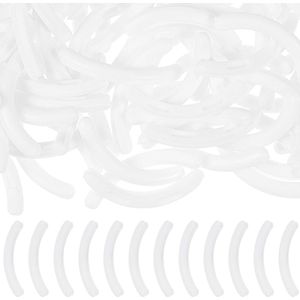 Vervangingsset voor wimperkrulspelden - 150 stuks rubberen krulspelden in wit - antislip wimpermake-upaccessoires voor schoonheid - vervangingsgereedschap (wit)