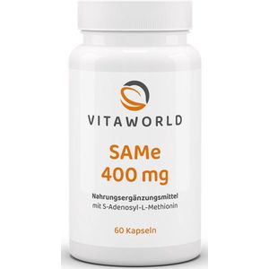 Vitaworld SAMe 400mg 60 capsules met S-adenosyl-L-methionine