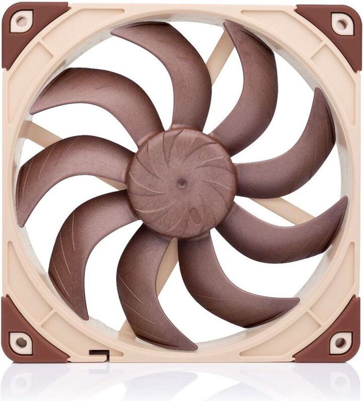 Noctua NF-A14x25 G2 PWM - Ventilatorhuis 140mm - 91.58 cfm - 1500 rpm - 24.8 dBA - 4-pin PWM - beige, bruin