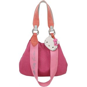 Fritzi aus Preußen Schoudertas Izzy Mini Canvas Shoulder Bag Pink Cat Roze
