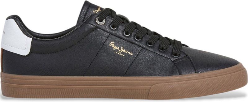 Pepe Jeans - Kenton Base - Tennisschoenen - Wit - Plat - Veters
