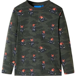 Kinderpyjama lange mouwen - Kaki - Maat 140