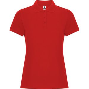 Rode dames unisex Polo korte mouwen Pegaso merk Roly maat 3XL