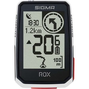 GPS Fietscomputer Sigma ROX 2.0 GPS met standaard stuurhouder - wit