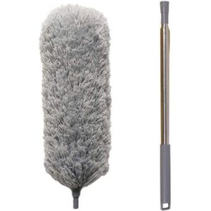 ApexArte® Telescopische Plumeau - Ragebol – Uitschuifbaar - Grijs