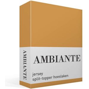 Ambiante Katoen - Splittopper Hoeslaken - 160x200/210 - Oker