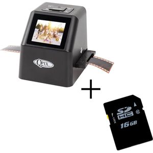 Scanner - Negatief Scanner - Film Scanner - Foto Scanner - 22MP - 35MM Film - 2.4 Inch LCD Scherm - Met 16 GB SD Kaart - Zwart