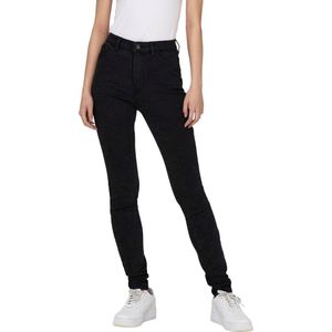 Only Jeans Onlrose Hw Skinny Dnm Gua256 Noos 15315352 Washed Black Dames Maat - W30 X L32