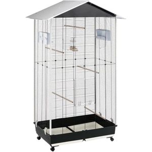 Ferplast Voliere Nota - Vogelverblijven - 95x64x165.5 cm Zwart