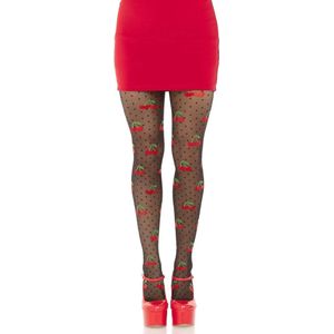 Leg Avenue - Polkadot Cherry Panty - Zwart
