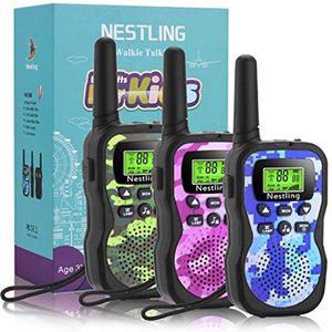 Camouflage - Walkie Talkies - 3 Stuks - 8 Kanalen - 2-Weg Radio - LED Zaklamp