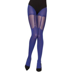 Merry Style Dames Panty - 60 DEN-Overknee-Look – Polyamide – Kobalt – S - MS-GB-260