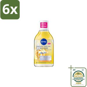 NIVEA - Micellair Water - Serum Verrijkt Stralend - Verwijdert Waterbestendige Make-up - 400 ml - Voordeelverpakking - 6 stuks - Gevoelige huid - Doffe huid