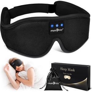 Slaapkoptelefoon en Oogmasker - 100% Verduisterend Met Dunne Luidsprekers Voor Comfortabel Slapen