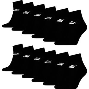 Puma unisex sneakersokken enkelhoog voor dames en heren, set van 6