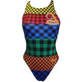 Turbo - Tartan College Swimsuit - Veelkleurig - Badpak