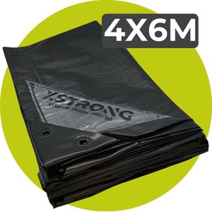 Xstrong - Home 90 - Afdekzeil - Zwart - 4 x 6 m
