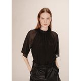 Grace & Mila - TOPAZE - Top - Zwart - Korte Mouw - Glitter