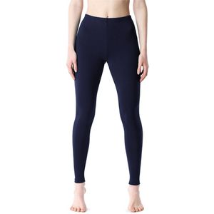 Bellivalini Dames Lange Leggings van Viscose - Sport – Vrijetijdsbroek - Sporbroek - Yogabroek - BLV-BLV50-203-LE - Donkerblauw - M