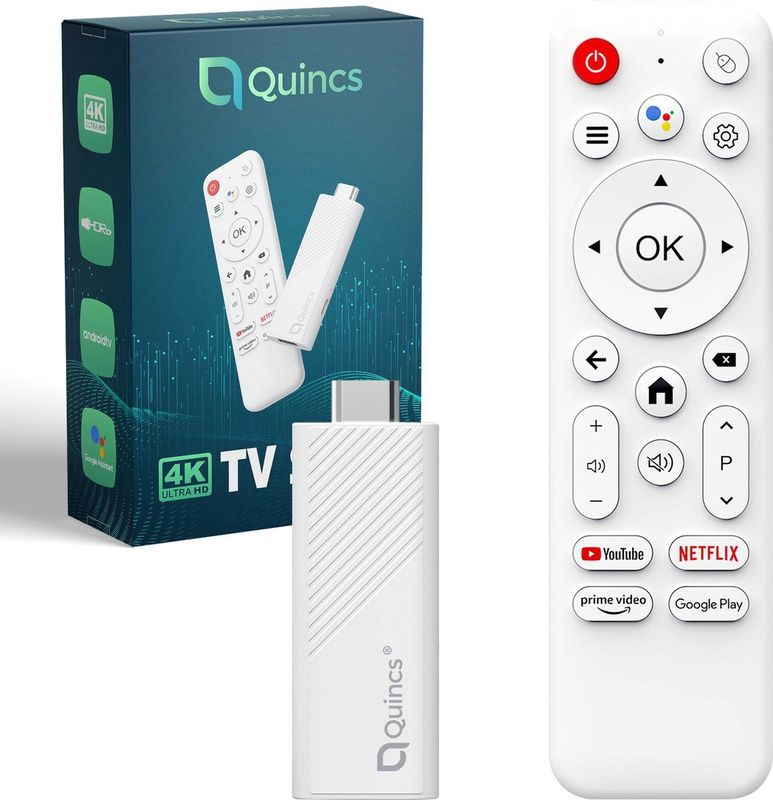 Quincs - Android TV Stick - 4K Streamer
